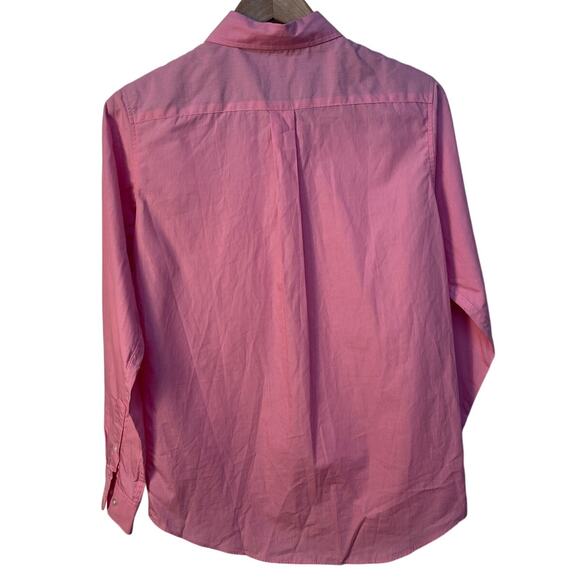 Class Club Fine Striped Long Sleeve Collared Button Up Shirt Color Pink/White 16 - Picture 2 of 8